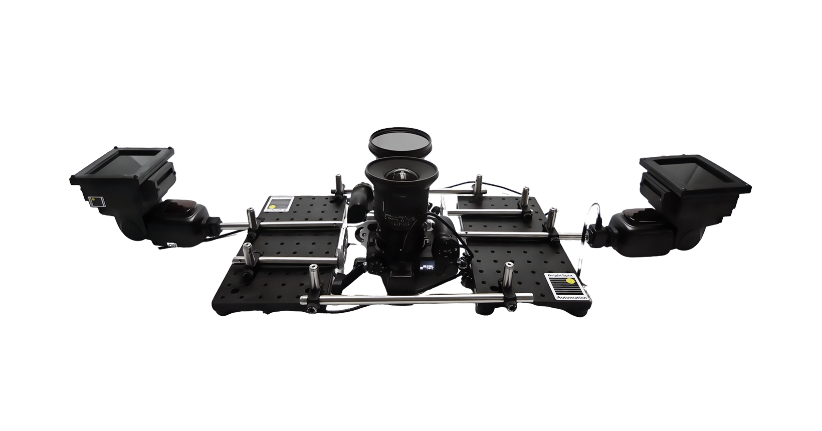 2-camera EL/UVF inline system for sunnyside down imaging at a recycling/re-use company.