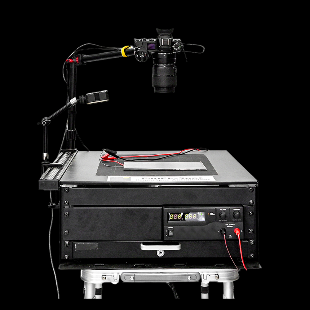 PanEL-Spot enables EL Imaging on a range of PV samples, from individual solar cells to full-size commercial panels